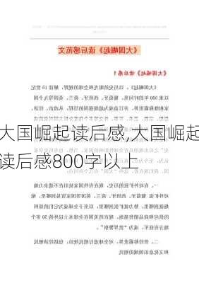 大国崛起读后感,大国崛起读后感800字以上