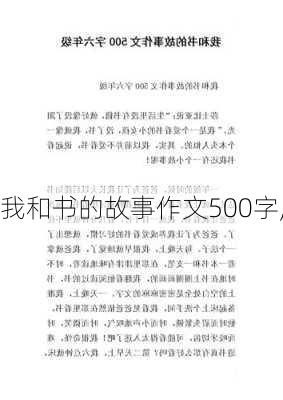 我和书的故事作文500字,