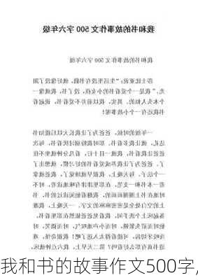 我和书的故事作文500字,