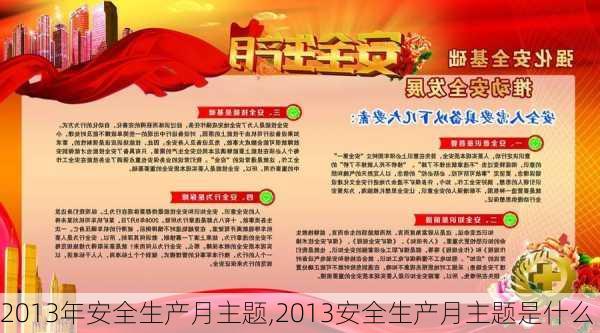 2013年安全生产月主题,2013安全生产月主题是什么