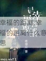 幸福的距离,幸福的距离什么意思