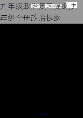 九年级政治复习提纲,九年级全册政治提纲