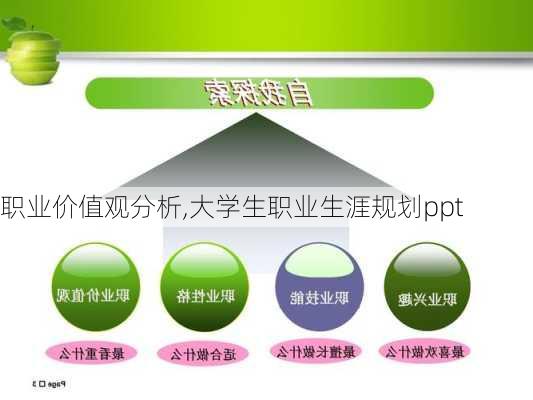 职业价值观分析,大学生职业生涯规划ppt