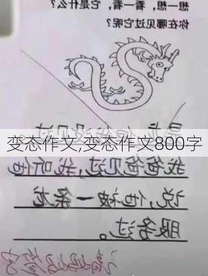 变态作文,变态作文800字