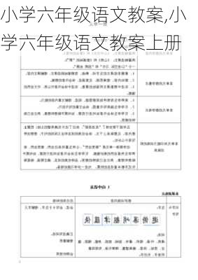 小学六年级语文教案,小学六年级语文教案上册