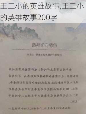 王二小的英雄故事,王二小的英雄故事200字