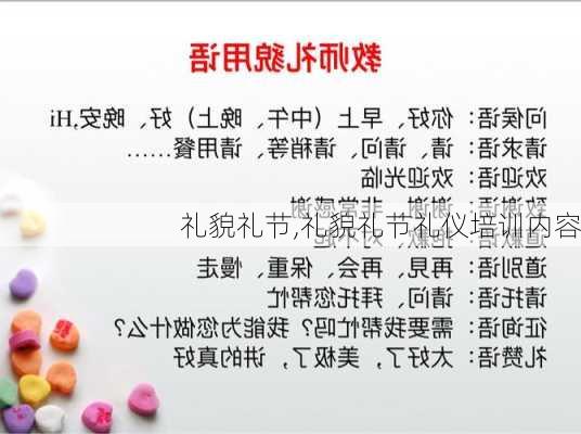 礼貌礼节,礼貌礼节礼仪培训内容