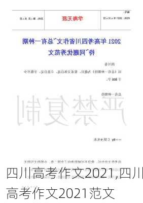 四川高考作文2021,四川高考作文2021范文