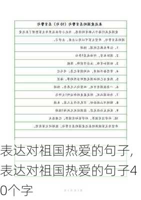 表达对祖国热爱的句子,表达对祖国热爱的句子40个字