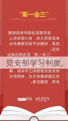 党支部学习制度,