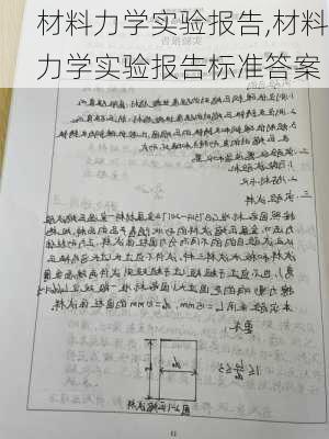 材料力学实验报告,材料力学实验报告标准答案