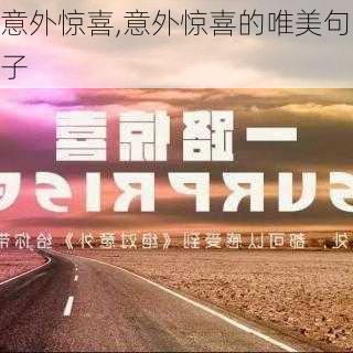 意外惊喜,意外惊喜的唯美句子