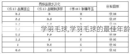 学羽毛球,学羽毛球的最佳年龄