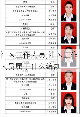 社区工作人员,社区工作人员属于什么编制