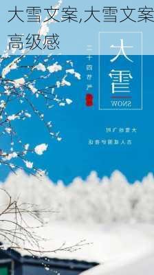 大雪文案,大雪文案高级感