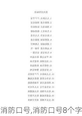 消防口号,消防口号8个字