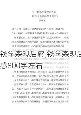 钱学森观后感,钱学森观后感800字左右