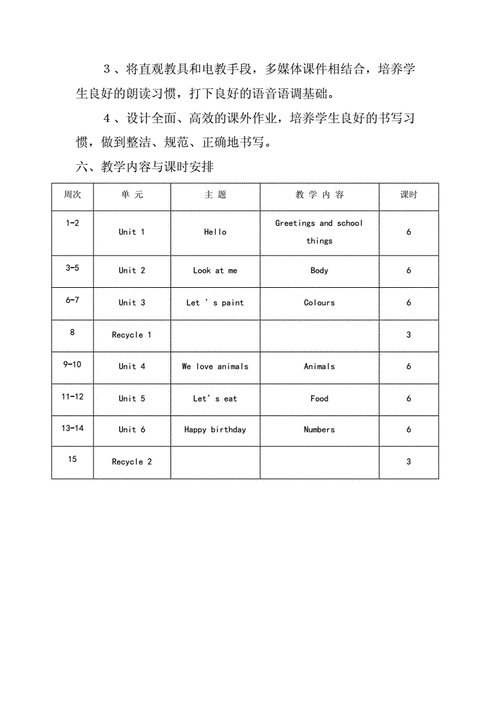 小学三年级英语上册教学计划,小学三年级英语上册教学计划人教版