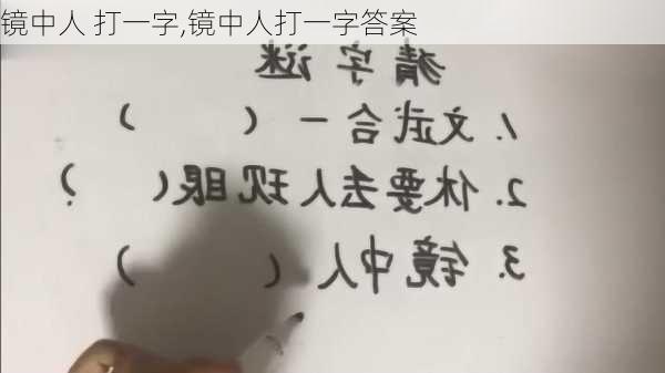 镜中人 打一字,镜中人打一字答案