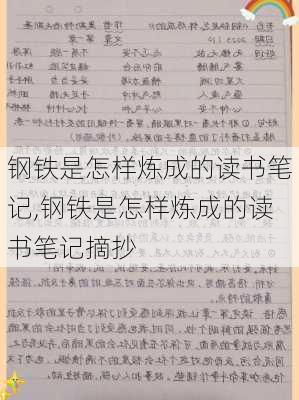 钢铁是怎样炼成的读书笔记,钢铁是怎样炼成的读书笔记摘抄