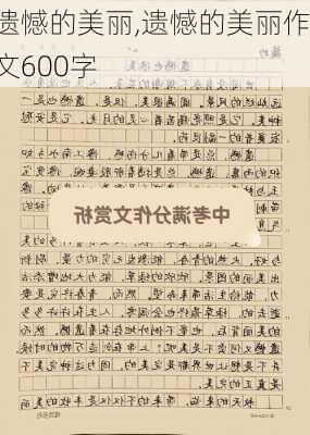 遗憾的美丽,遗憾的美丽作文600字