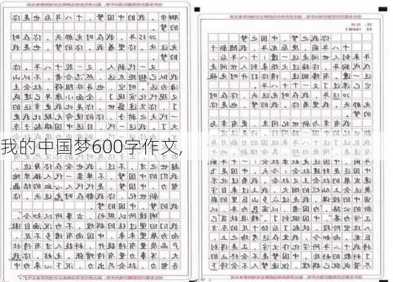 我的中国梦600字作文,