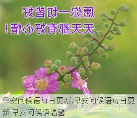 早安问候语每日更新,早安问候语每日更新 早安问候语温馨