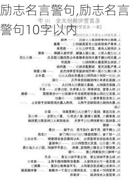 励志名言警句,励志名言警句10字以内