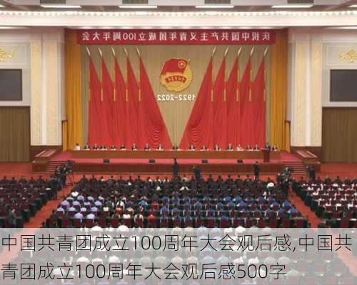 中国共青团成立100周年大会观后感,中国共青团成立100周年大会观后感500字