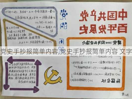 党史手抄报简单内容,党史手抄报简单内容 文字