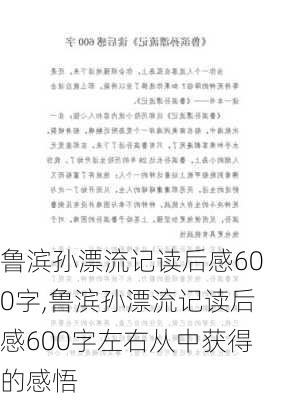 鲁滨孙漂流记读后感600字,鲁滨孙漂流记读后感600字左右从中获得的感悟