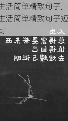 生活简单精致句子,生活简单精致句子短句