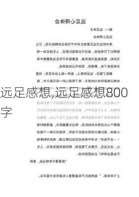 远足感想,远足感想800字