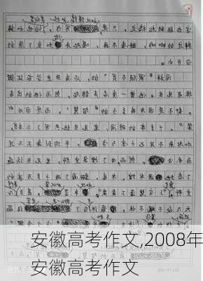 安徽高考作文,2008年安徽高考作文