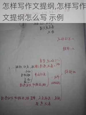 怎样写作文提纲,怎样写作文提纲怎么写 示例