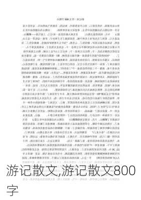 游记散文,游记散文800字