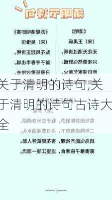 关于清明的诗句,关于清明的诗句古诗大全