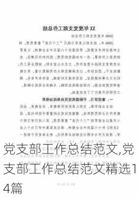 党支部工作总结范文,党支部工作总结范文精选14篇