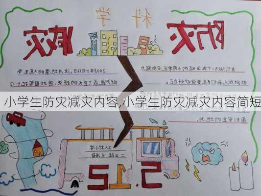 小学生防灾减灾内容,小学生防灾减灾内容简短