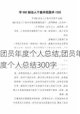 团员年度个人总结,团员年度个人总结300字